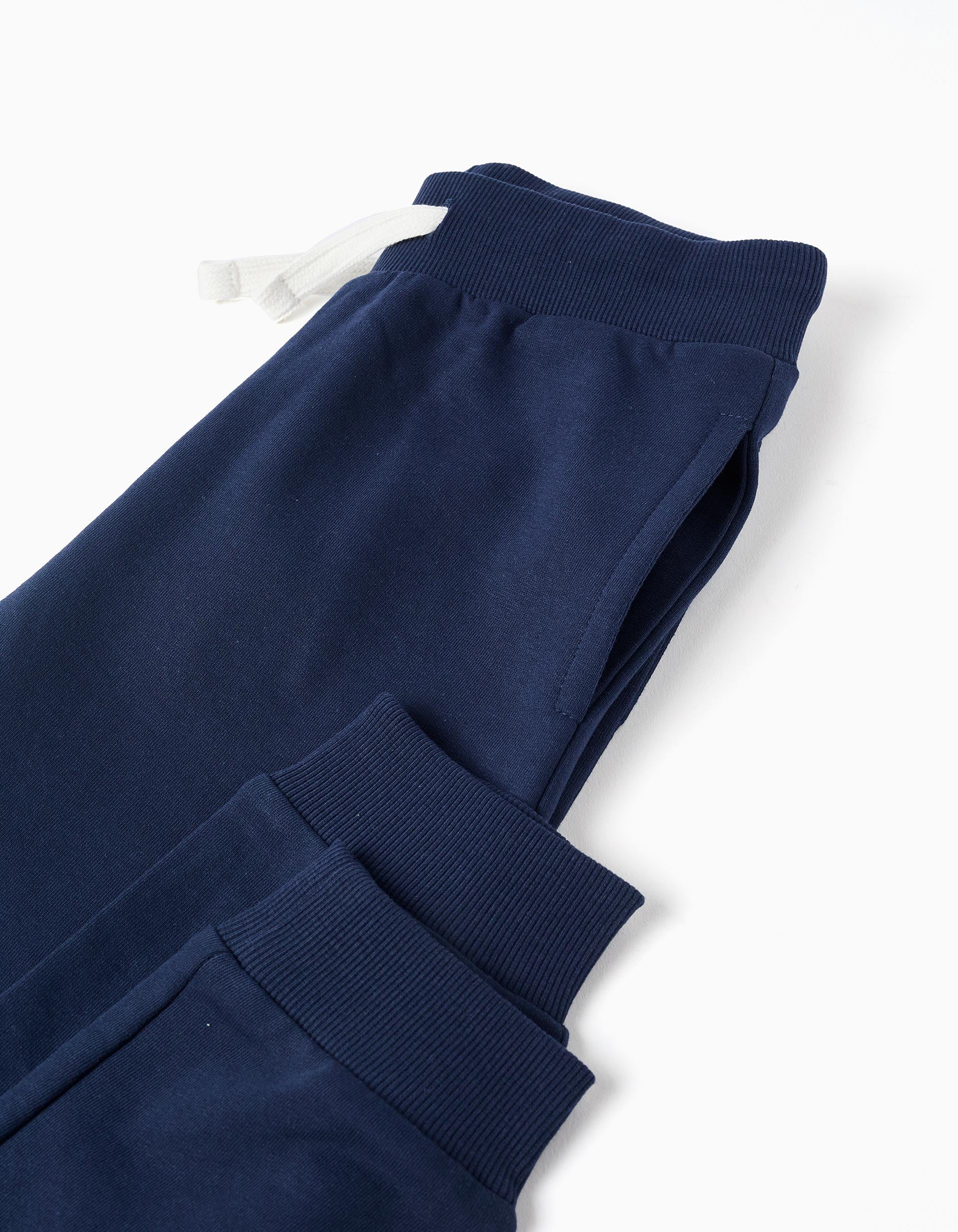 Pantalón Jogger de Algodón para Niño, Azul Oscuro