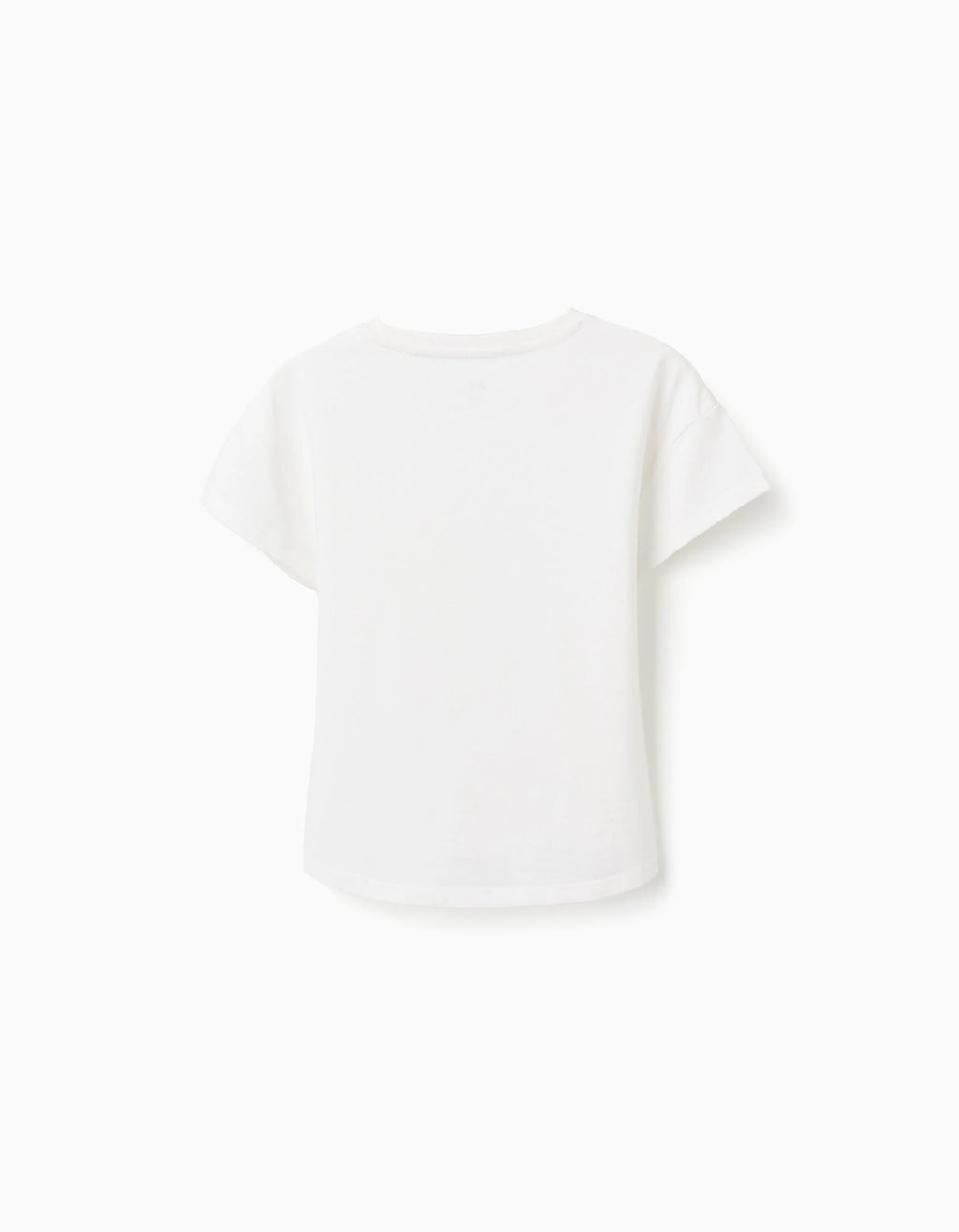 Camiseta de algodón con estampado Imagination para niña, blanco