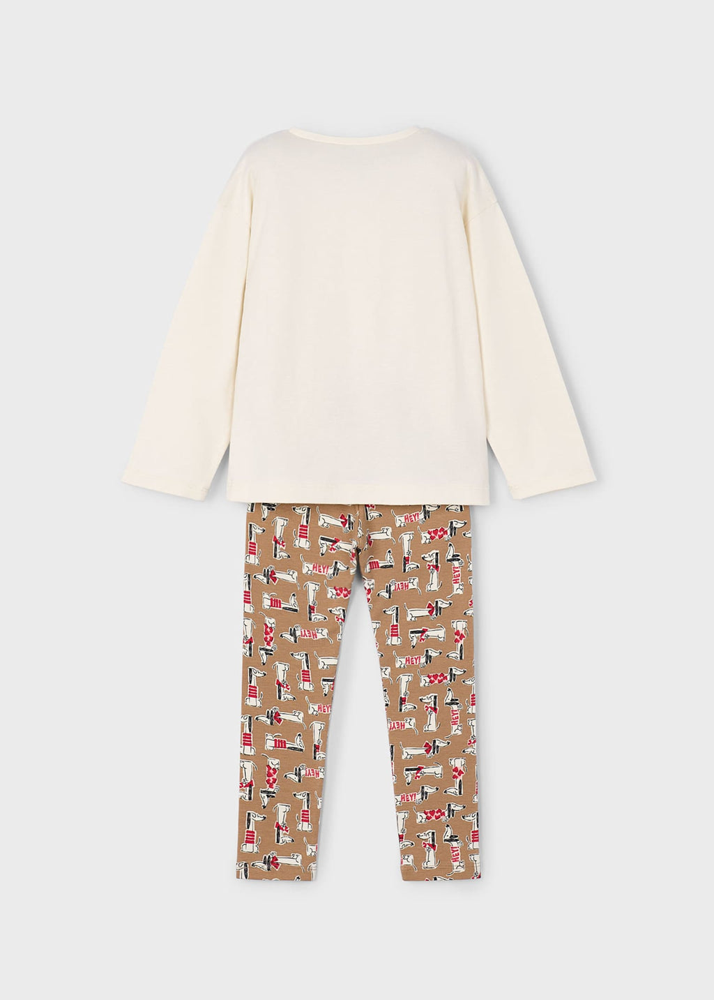 Conjunto legging estampado y camiseta niña