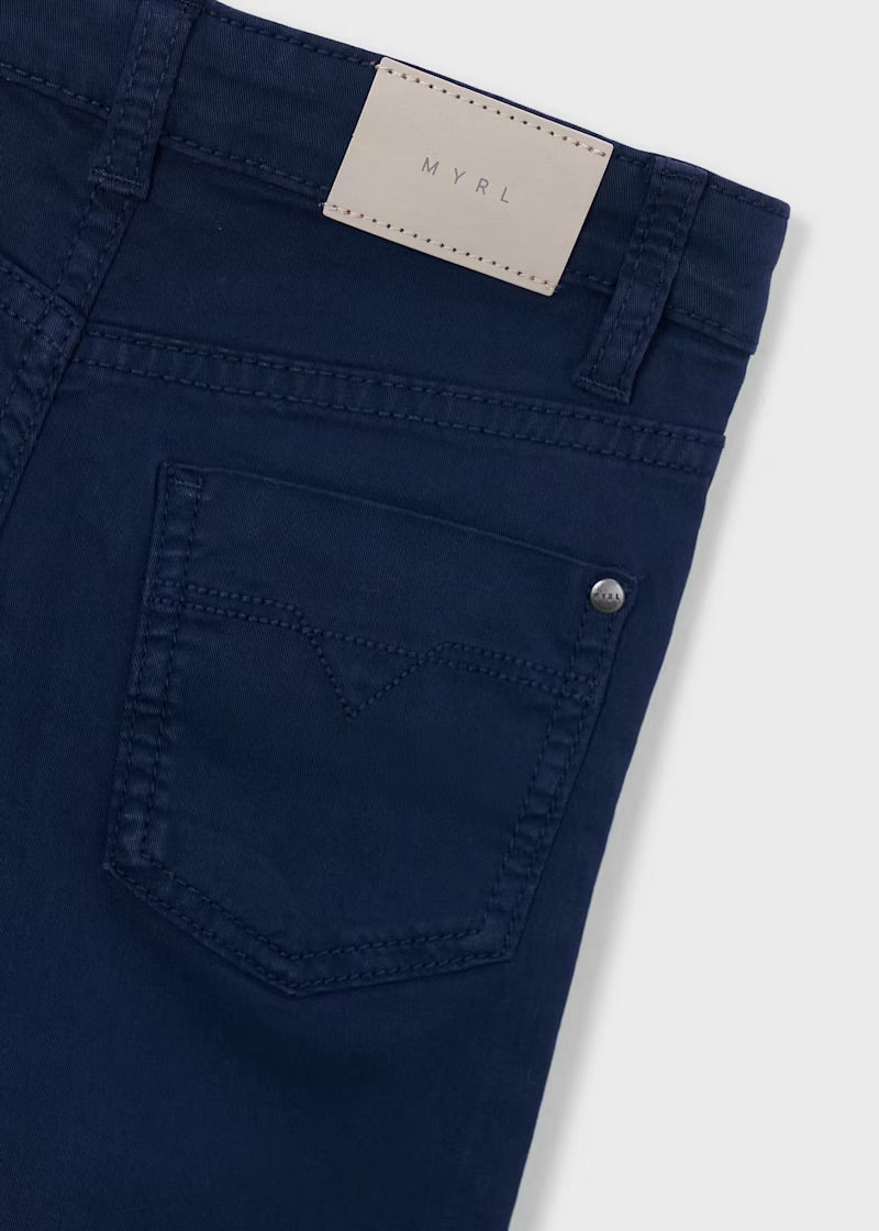 Pantalón largo básico niño, marino