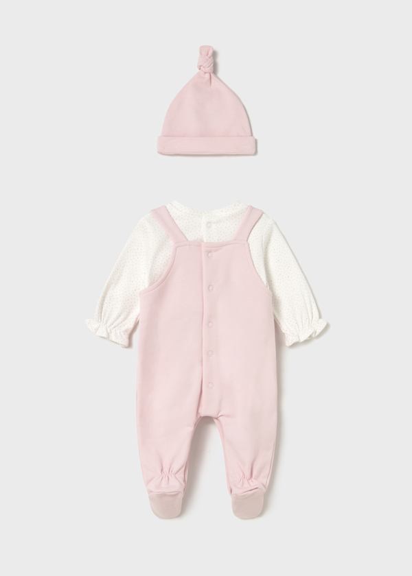 Pelele peto con gorro recién nacida