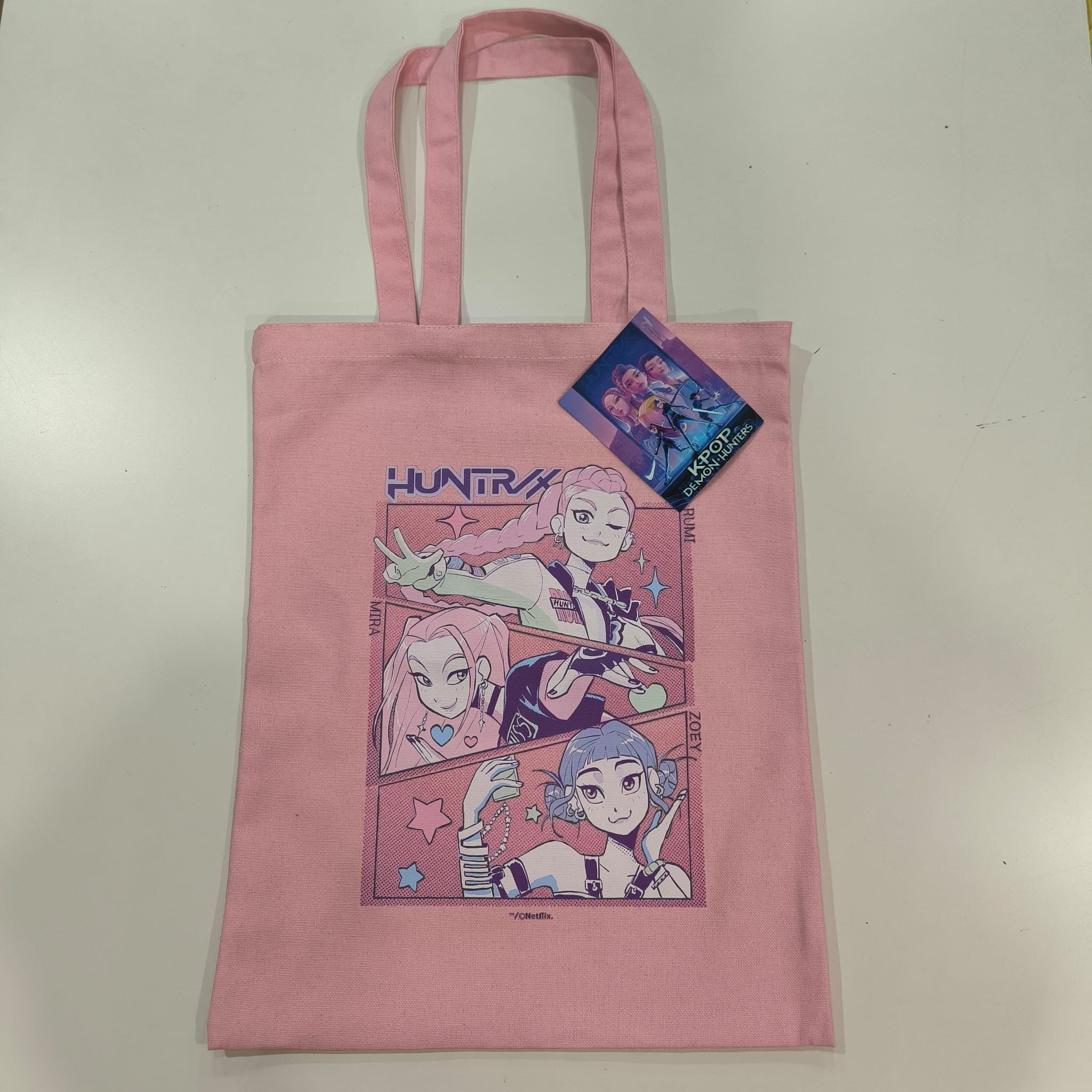 K-POP DEMON HUNTERS- Bolsa de tela rosa