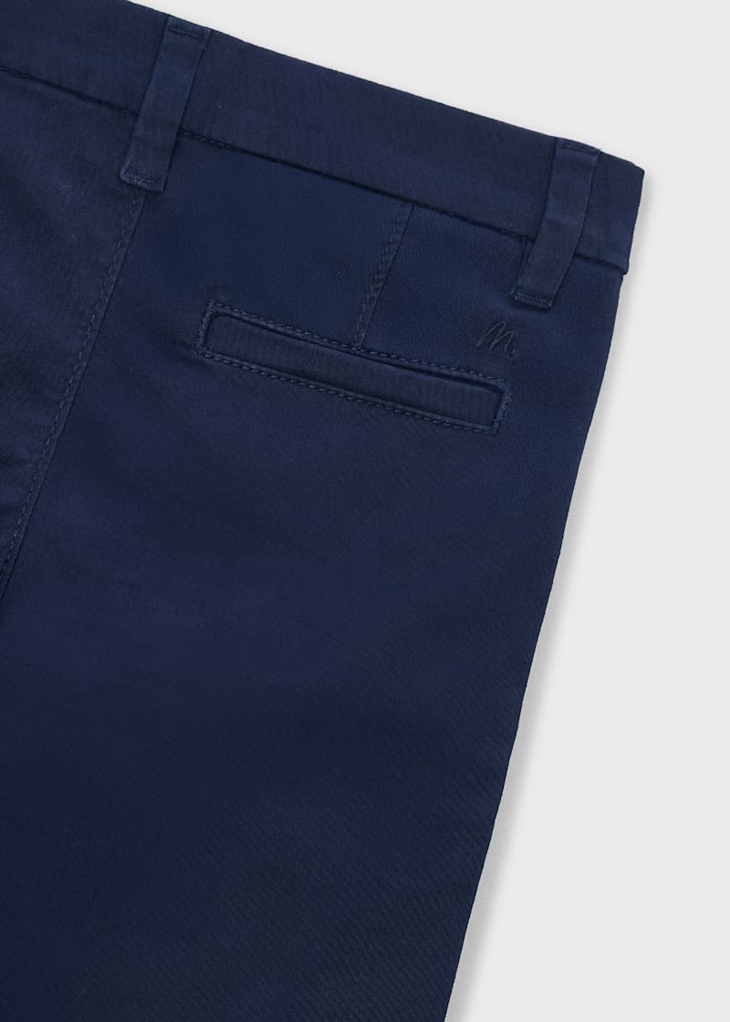 Pantalón chino básico largo niño, marino