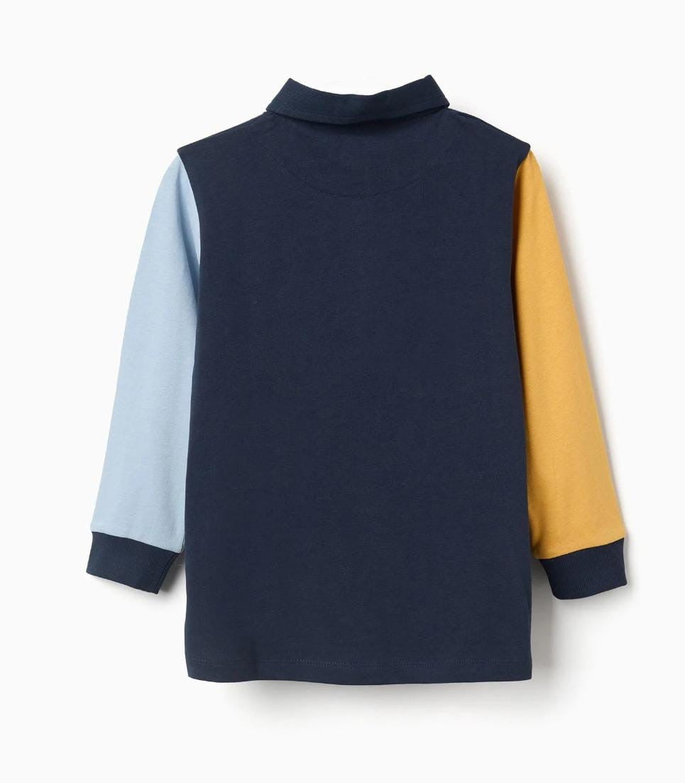 Sudadera polo niño ZIPPY bicolor