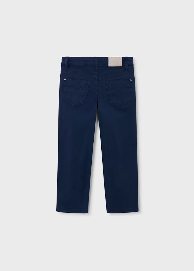 Pantalón largo básico niño, marino