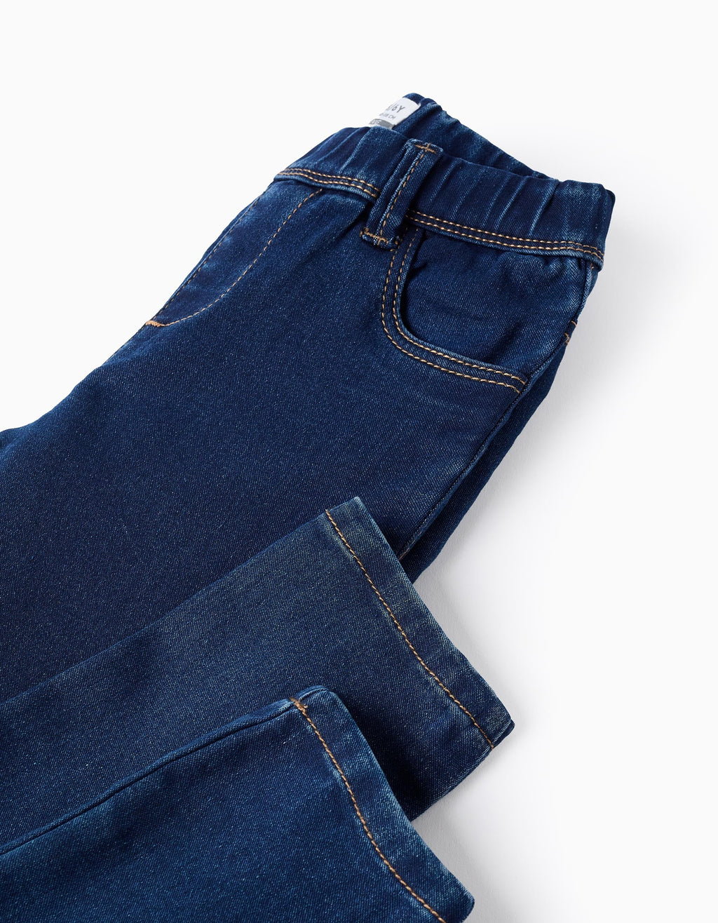 Jeggings Vaqueros con Cintura Ajustable para Niña, Azul Oscuro