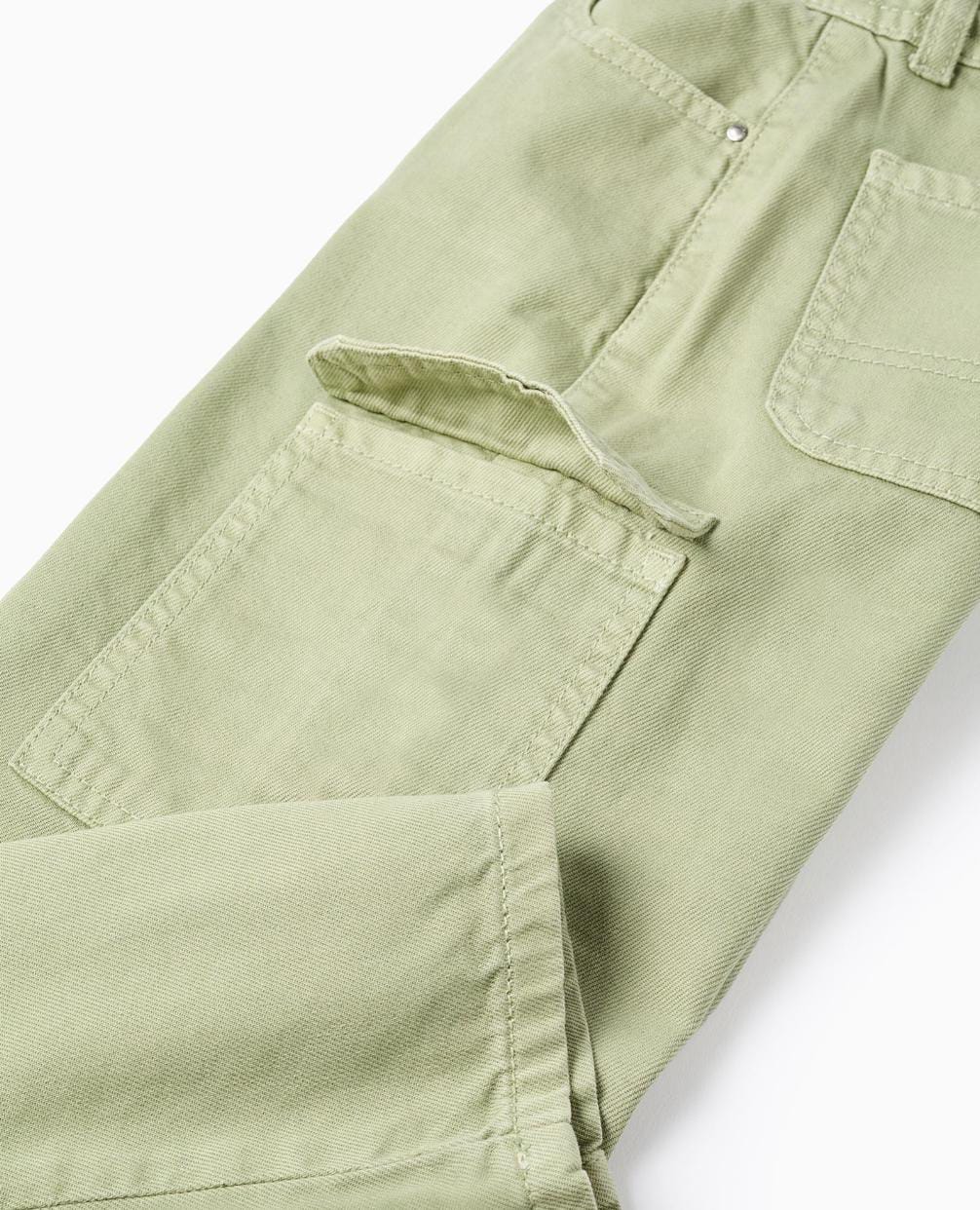 Pantalón wide leg cargo niña