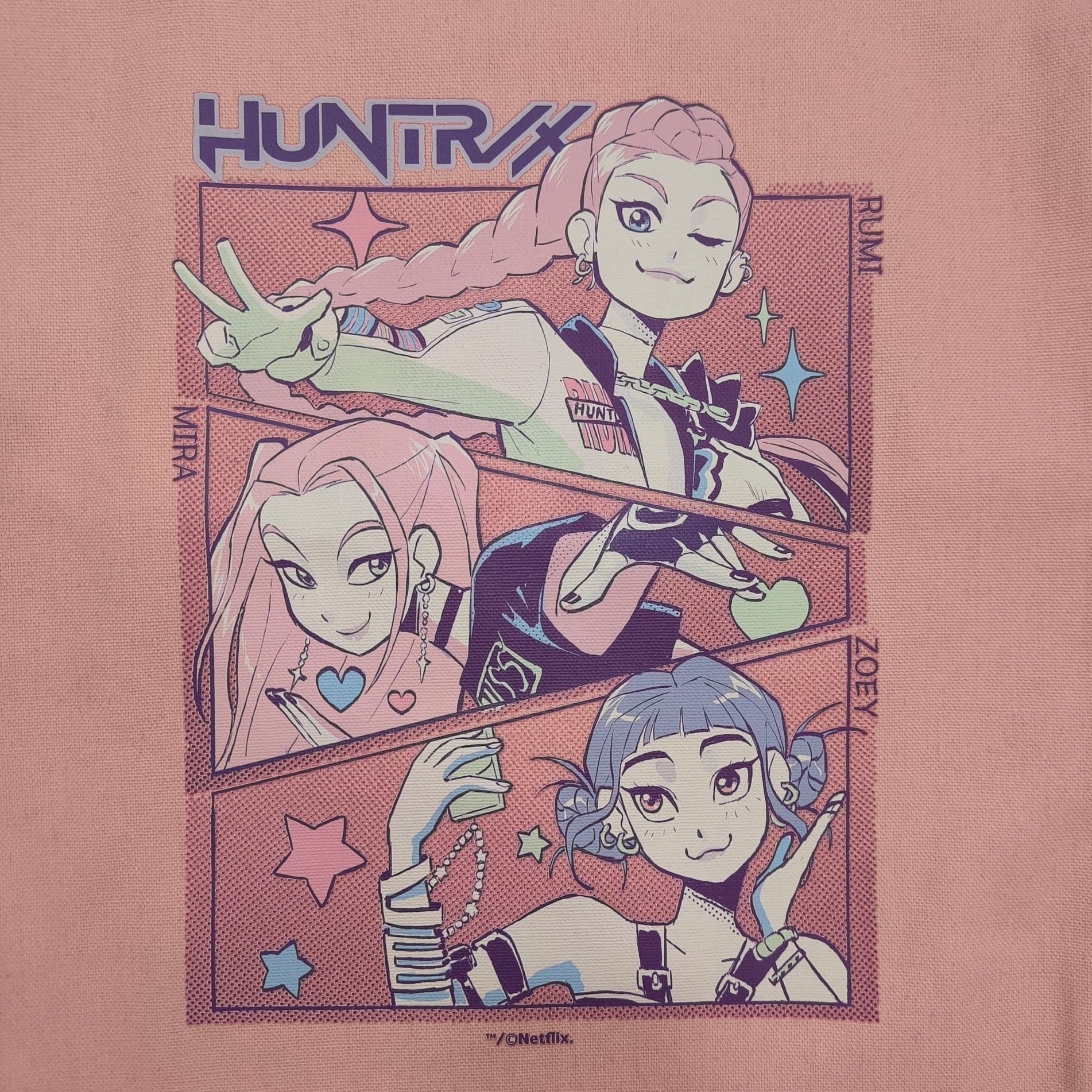 K-POP DEMON HUNTERS- Bolsa de tela rosa