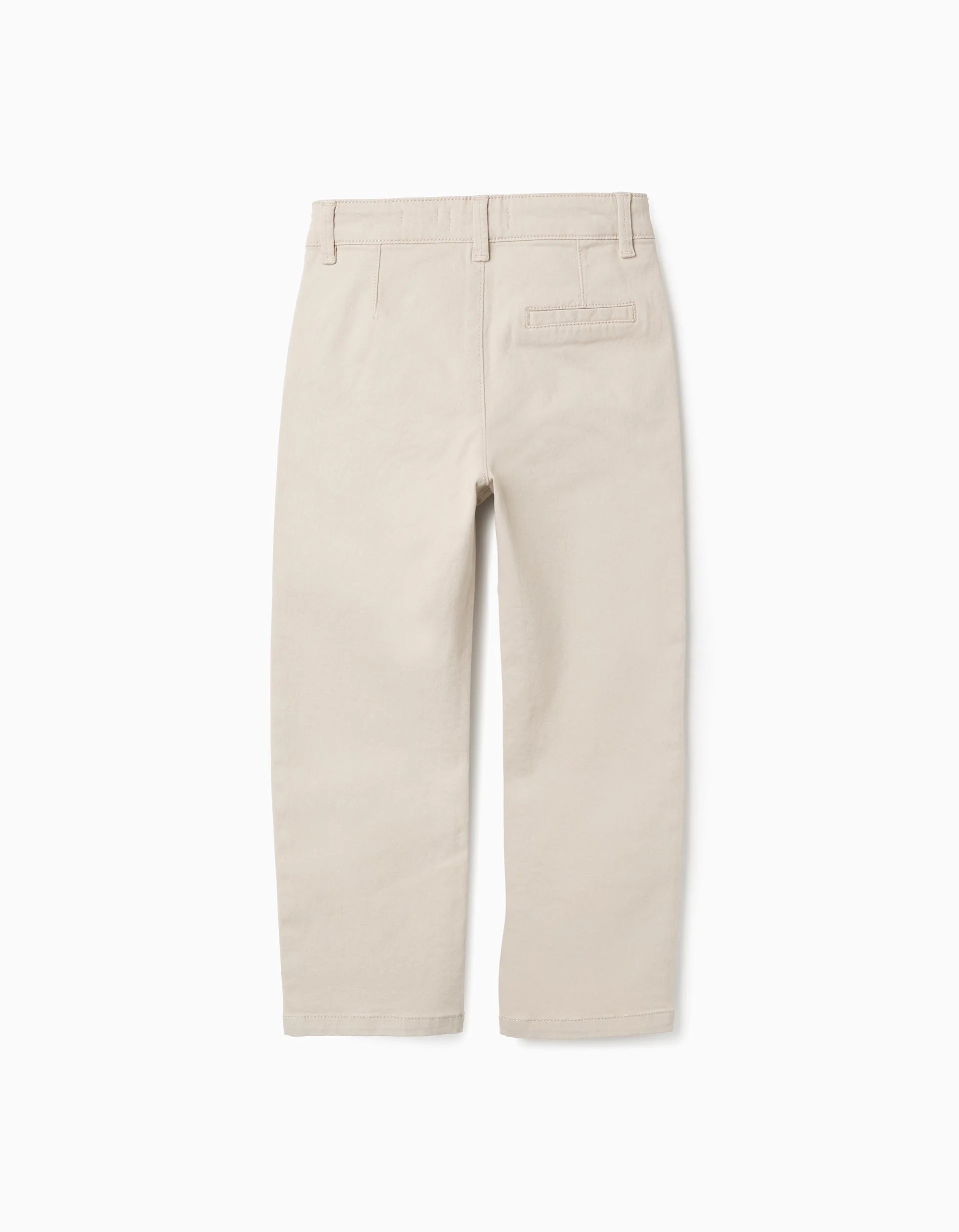 Pantalón Chino de Sarga para Niño 'Slim Fit', Beige