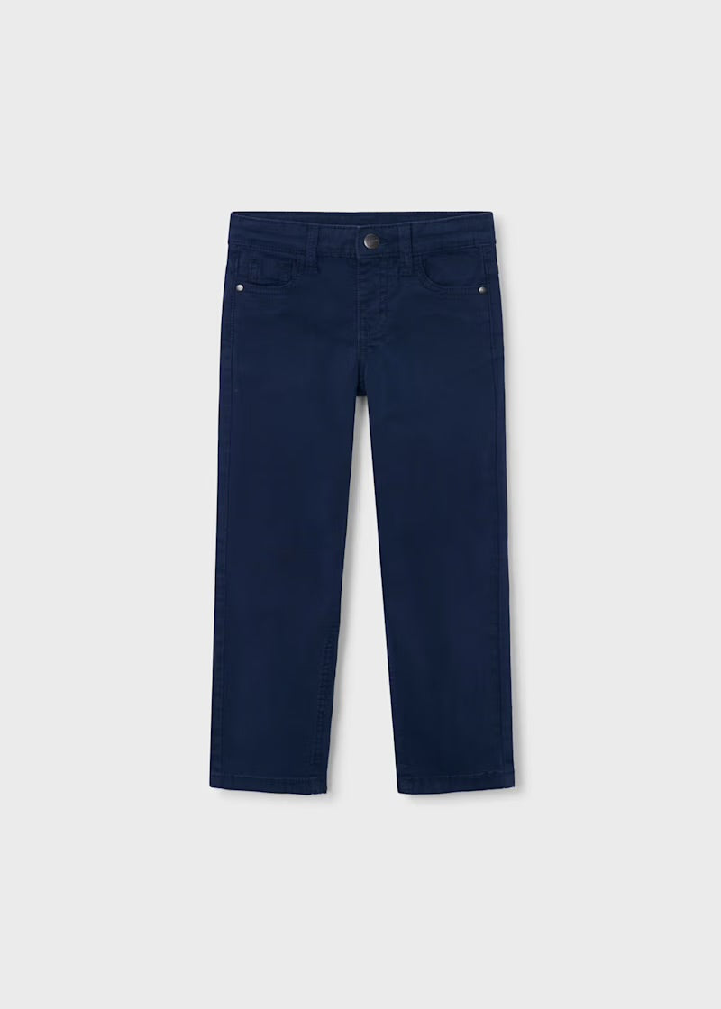 Pantalón largo básico niño, marino