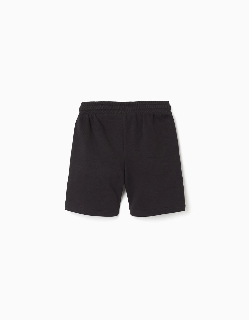 Pantalón corto con cordón y bolsillos para niño, negro