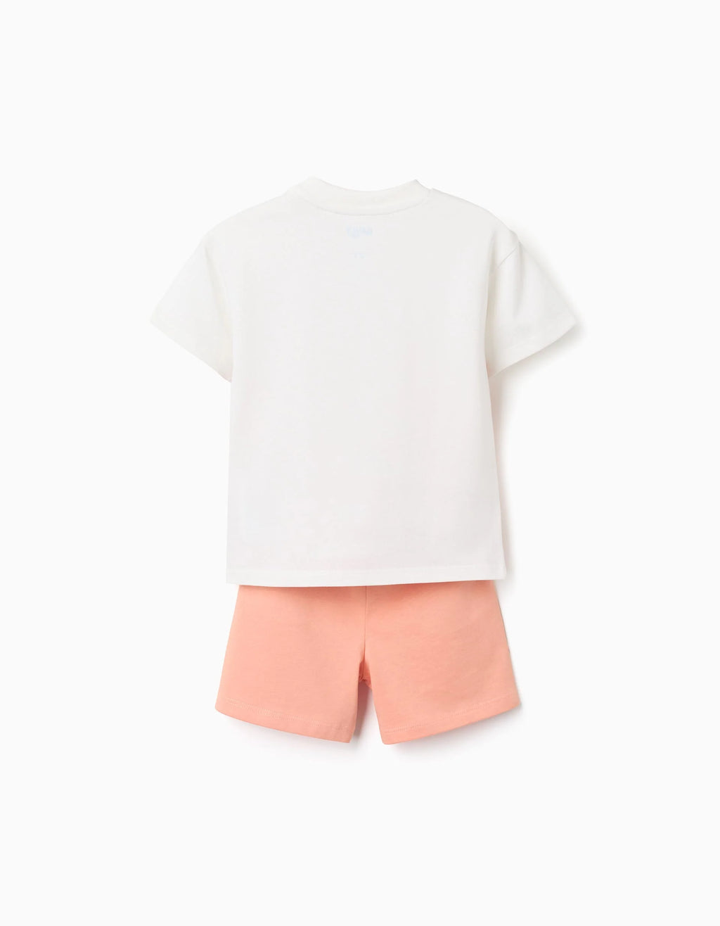 Camiseta + pantalón corto con Bluey para bebés y niños, blanco/naranja