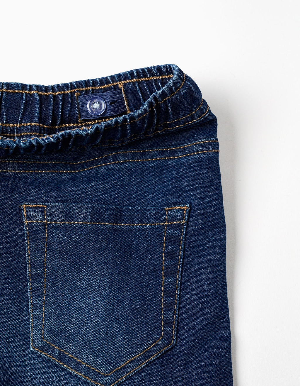 Vaqueros slim fit con cordón para niño, azul oscuro