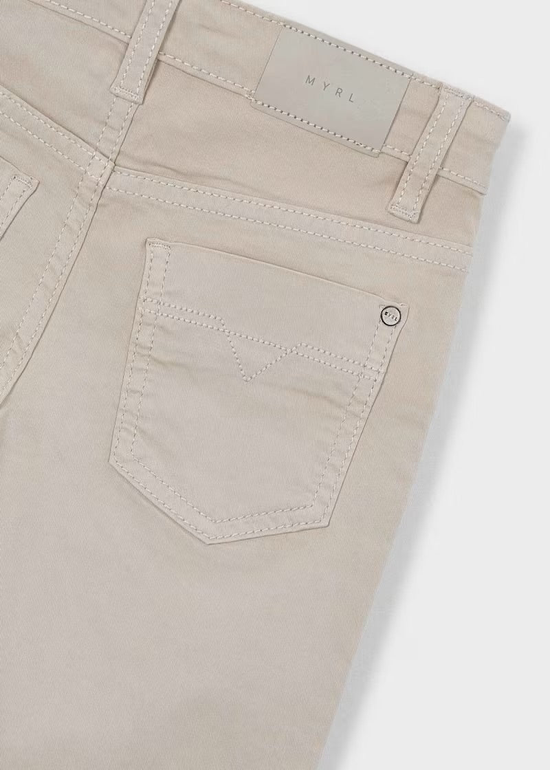 Pantalón largo básico niño, beige