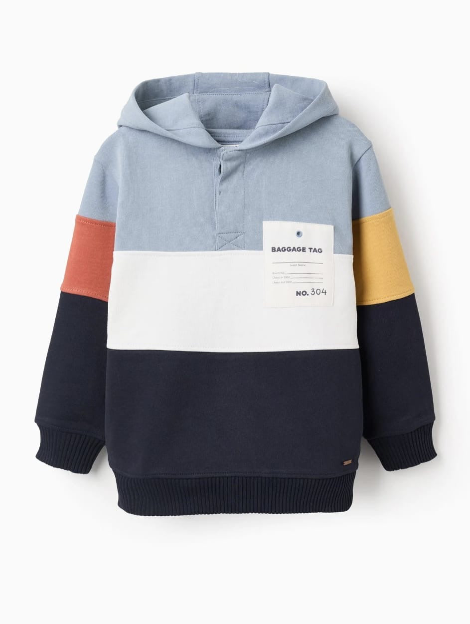 Sudadera tricolor ZIPPY