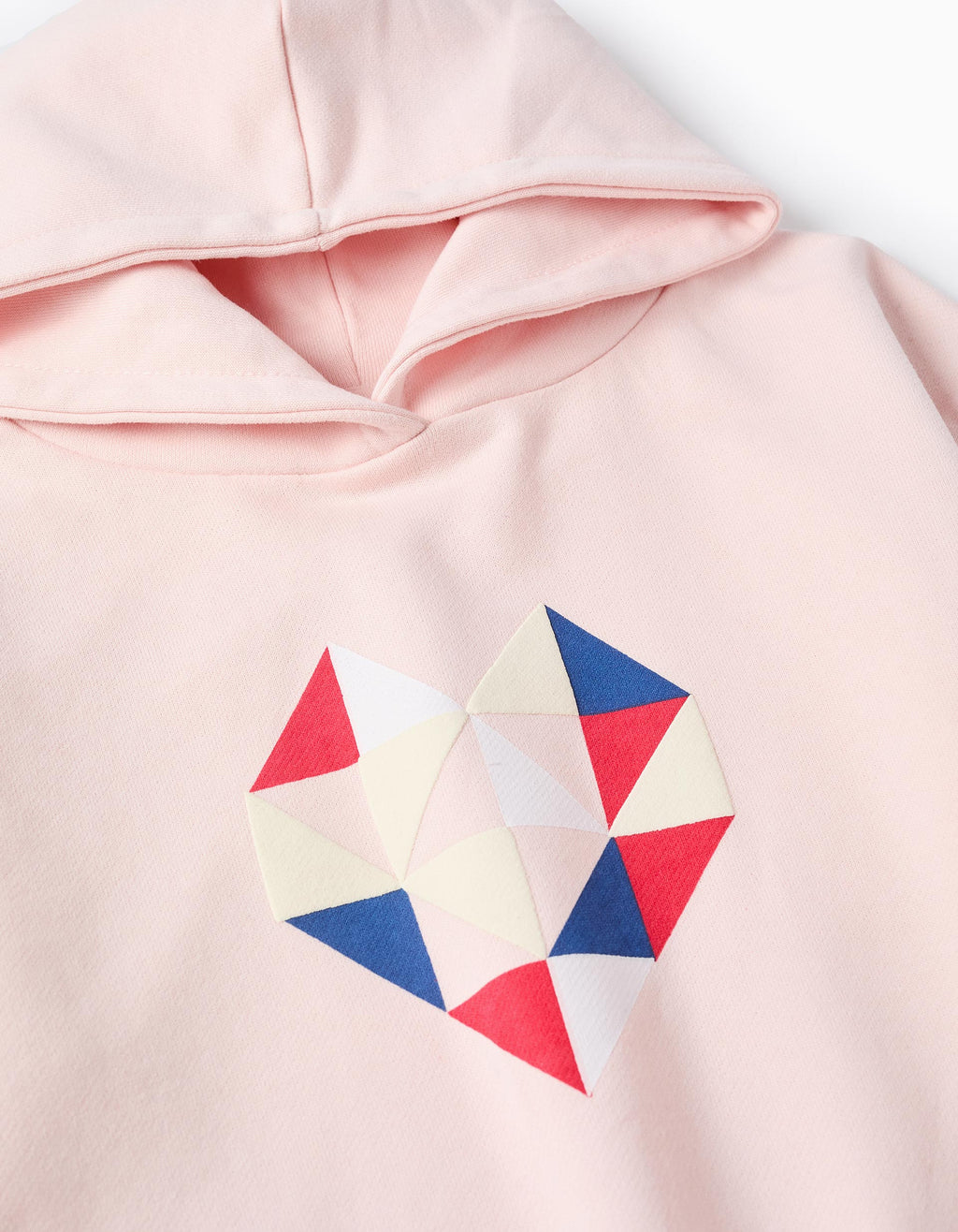 Sudadera con Capucha de Algodón 'Triangle Heart' para Niña