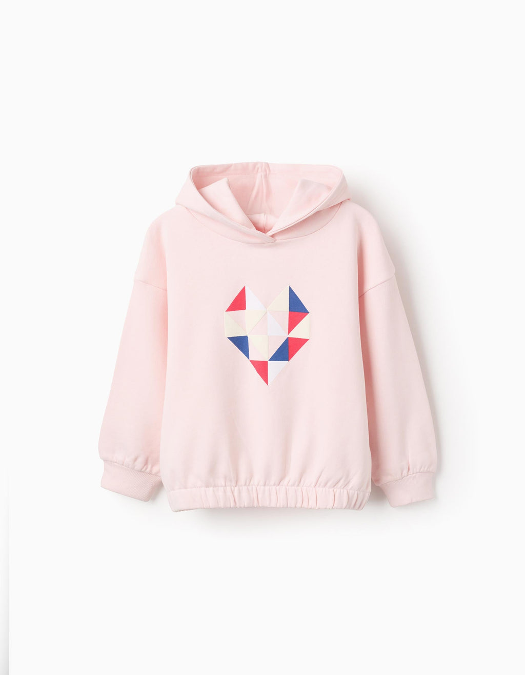 Sudadera con Capucha de Algodón 'Triangle Heart' para Niña