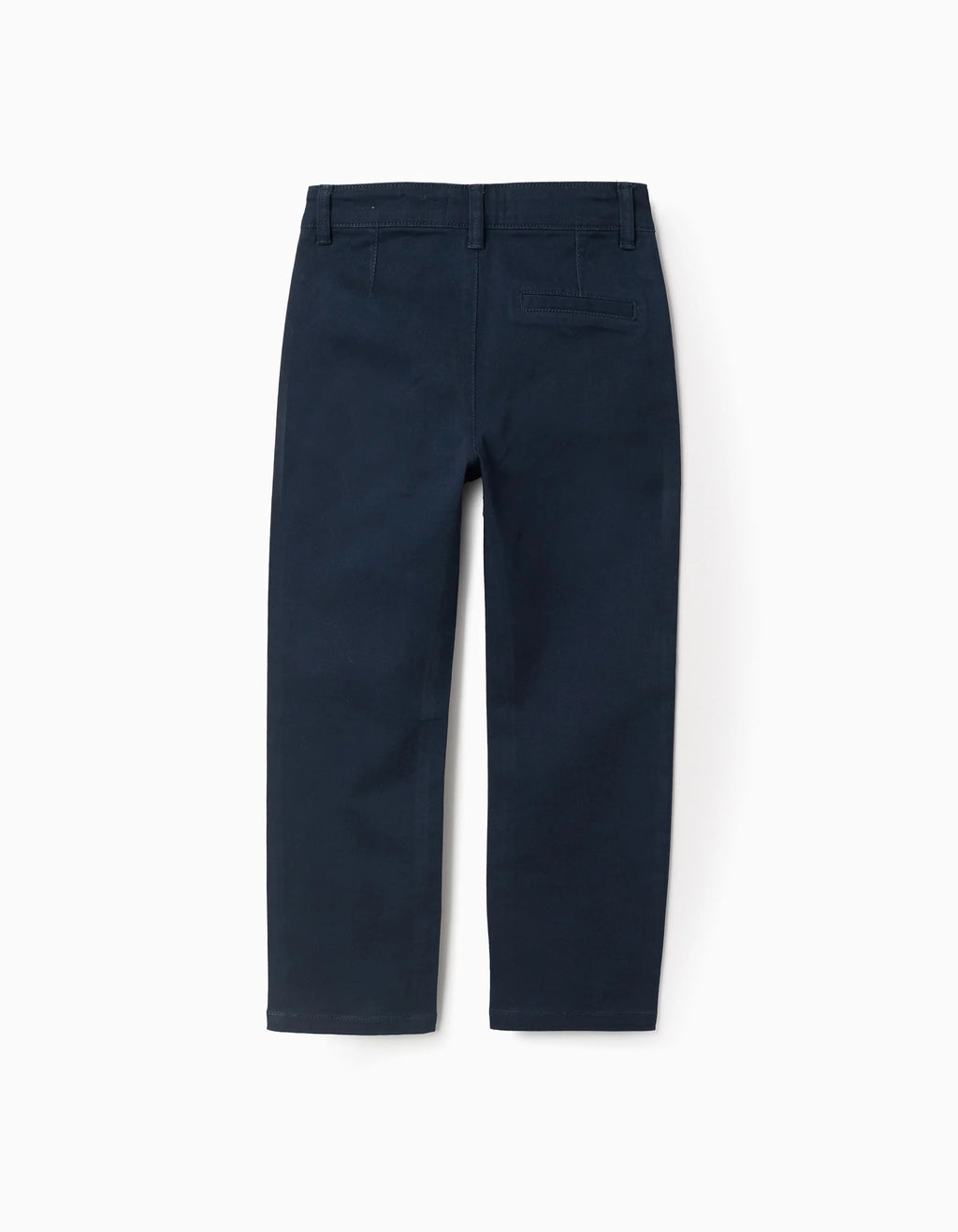 Pantalón Chino de Sarga para Niño 'Slim Fit', Azul Oscuro